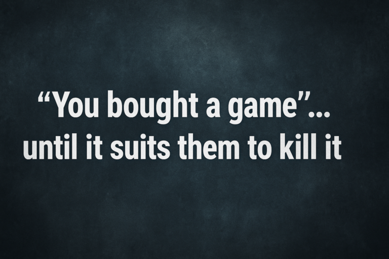 Stop Killing Games