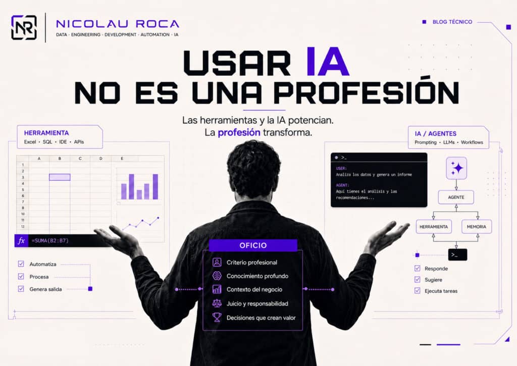 Usar IA no es una profesión