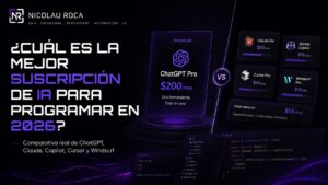Mejor suscripción IA para programar