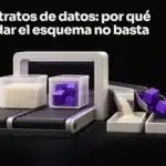 Dos recipientes de forma idéntica encajan en el mismo paso, pero uno transporta pequeños granos y el otro grandes bloques. Portada: Contratos de datos: por qué validar el esquema no basta